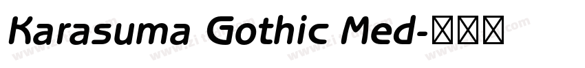 Karasuma Gothic Med字体转换